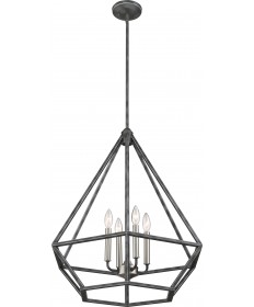 Nuvo Lighting 60/6261 Orin 4 Light Pendant Fixture Iron Black with