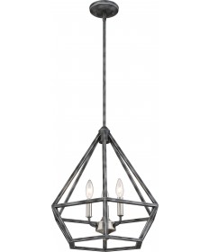 Nuvo Lighting 60/6262 Orin 3 Light Pendant Fixture Iron Black with