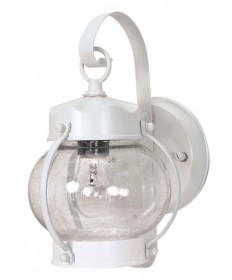 Nuvo 60/630 1 Light 11 inch Wall Lantern Onion Lantern Clear Seed Glass