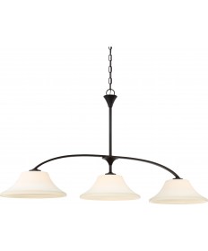 Nuvo Lighting 60/6308 Fawn 3 Light Island Pendant Fixture Mahogany