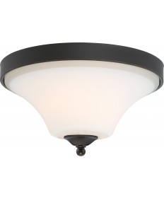 Nuvo Lighting 60/6311 Fawn 2 Light Flush Mount Fixture Mahogany Bronze