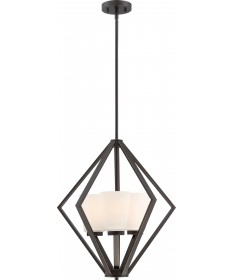 Nuvo Lighting 60/6345 Nome 3 Light Pendant Fixture Mahogany Bronze