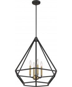 Nuvo Lighting 60/6361 Orin 4 Light Pendant Fixture Aged Bronze With