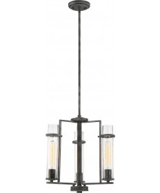 Nuvo Lighting 60/6383 Donzi 3 Light Chandelier Fixture Iron Black