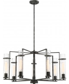 Nuvo Lighting 60/6387 Donzi 7 Light Chandelier Fixture Iron Black