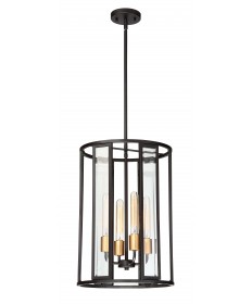 Nuvo Lighting 60/6415 Payne 4 Light Foyer Pendant With Clear Beveled