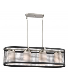 Nuvo Lighting 60/6455 Pratt 4 Light Island Pendant With White Glass