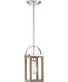 Nuvo Lighting 60/6484 Bliss 1 Light Mini Pendant Driftwood Finish with