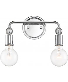 Nuvo Lighting 60/6562 Bounce 2 Light Vanity Polished Nickel Finish