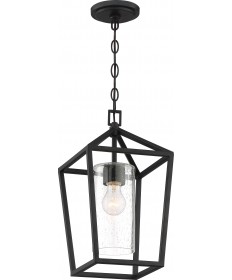 Nuvo Lighting 60/6594 Hopewell 1 Light Hanging Lantern Matte Black