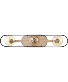 Nuvo Lighting 60/6653 Chassis 3 Light Vanity Copper Brushed Brass