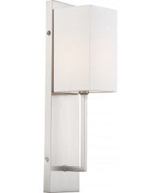 Nuvo Lighting 60/6691 Vesey 1 Light Wall Sconce Brushed Nickel Finish