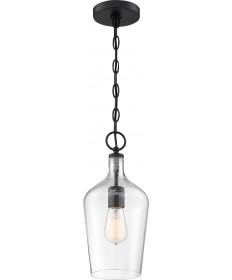 Nuvo Lighting 60/6749 Hartley 1 Light Pendant Fixture Matte Black