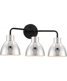 Nuvo Lighting 60/6773 Sloan 3 Light Vanity Matte Black Finish with