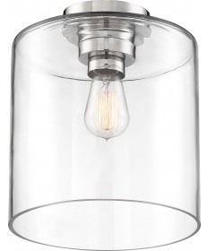 Nuvo Lighting 60/6778 Chantecleer 1 Light Semi-Flush Fixture Polished