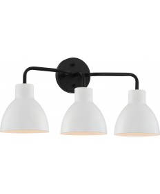 Nuvo Lighting 60/6786 Sloan 3 Light Vanity Matte Black Finish with