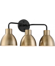 Nuvo Lighting 60/6793 Sloan 3 Light Vanity Matte Black and Burnished