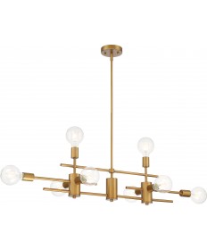 Nuvo Lighting 60/6872 Delphi 8 Light Island Pendant Fixture Aged Gold