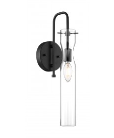 Nuvo Lighting 60/6875 Spyglass 1 Light Wall Sconce Fixture Black