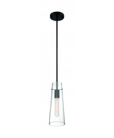 Nuvo Lighting 60/6880 Alondra 1 Light Mini Pendant Fixture Black