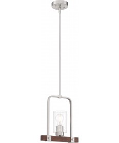 Nuvo Lighting 60/6965 Arabel 1 Light Mini Pendant Fixture Brushed