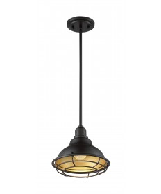 Nuvo Lighting 60/7013 Newbridge 1 Light Small Pendant Fixture Dark