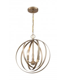 Nuvo Lighting 60/7057 Pendleton 3 Light Pendant Fixture Burnished