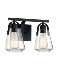 Nuvo Lighting 60/7102 Skybridge 2 Light Vanity Fixture Matte Black