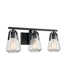 Nuvo Lighting 60/7103 Skybridge 3 Light Vanity Fixture Matte Black