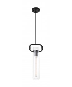 Nuvo Lighting 60/7153 Teresa 1 Light Cylinder Pendant Fixture Matte