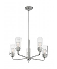 Nuvo Lighting 60/7175 Sommerset 5 Light Chandelier Fixture Brushed