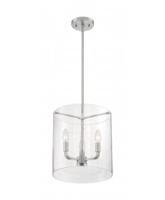 Nuvo Lighting 60/7177 Sommerset 3 Light Pendant Fixture Brushed Nickel