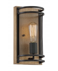 Nuvo Lighting 60/7261 Atelier 1 Light Wall Sconce Fixture Black and