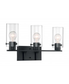 Nuvo Lighting 60/7273 Sommerset 3 Light Vanity Fixture Matte Black