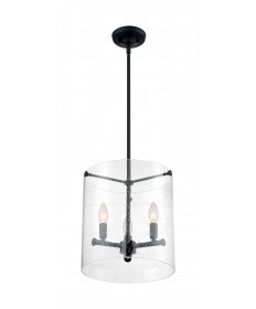 Nuvo Lighting 60/7287 Bransel 3 Light Pendant Fixture Matte Black