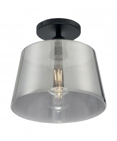 Nuvo Lighting 60/7334 Motif 1 Light 10 in. Semi-Flush Black with