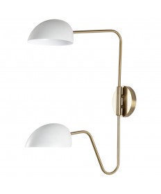 Nuvo Lighting 60/7394 Trilby 2 Light Wall Sconce Matte White with