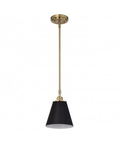 Nuvo Lighting 60/7408 Dover 1 Light Small Pendant Black with Vintage