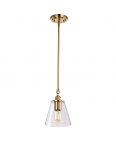 Nuvo Lighting 60/7410 Dover 1 Light Small Pendant Vintage Brass with