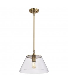 Nuvo Lighting 60/7413 Dover 1 Light Medium Pendant Vintage Brass with