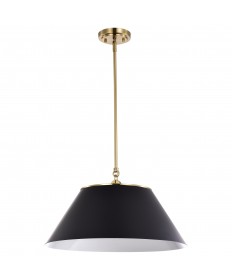 Nuvo Lighting 60/7414 Dover 3 Light Large Pendant Black with Vintage