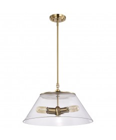 Nuvo Lighting 60/7416 Dover 3 Light Large Pendant Vintage Brass with