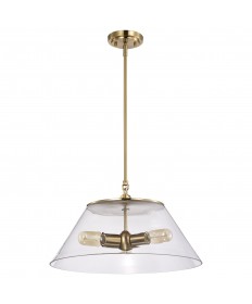Nuvo Lighting 60/7416 Dover 3 Light Large Pendant Vintage Brass with