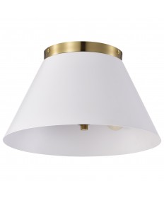 Nuvo Lighting 60/7418 Dover 3 Light Small Flush Mount White with