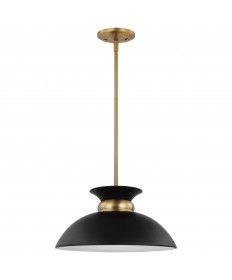 Nuvo Lighting 60/7460 Perkins 1 Light Small Pendant Matte Black with