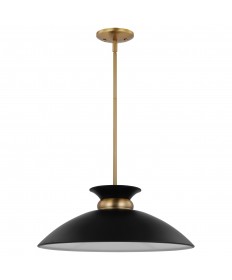 Nuvo Lighting 60/7461 Perkins 1 Light Medium Pendant Matte Black with