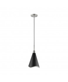 Nuvo Lighting 60/7472 Tango 1 Light Small Pendant Matte Black with