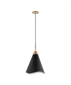 Nuvo Lighting 60/7473 Tango 1 Light Medium Pendant Matte Black with