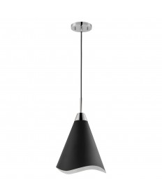 Nuvo Lighting 60/7475 Tango 1 Light Medium Pendant Matte Black with