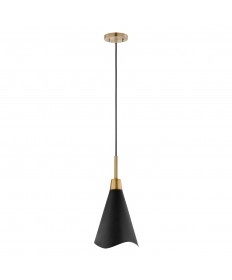 Nuvo Lighting 60/7476 Tango 1 Light Large Pendant Matte Black with